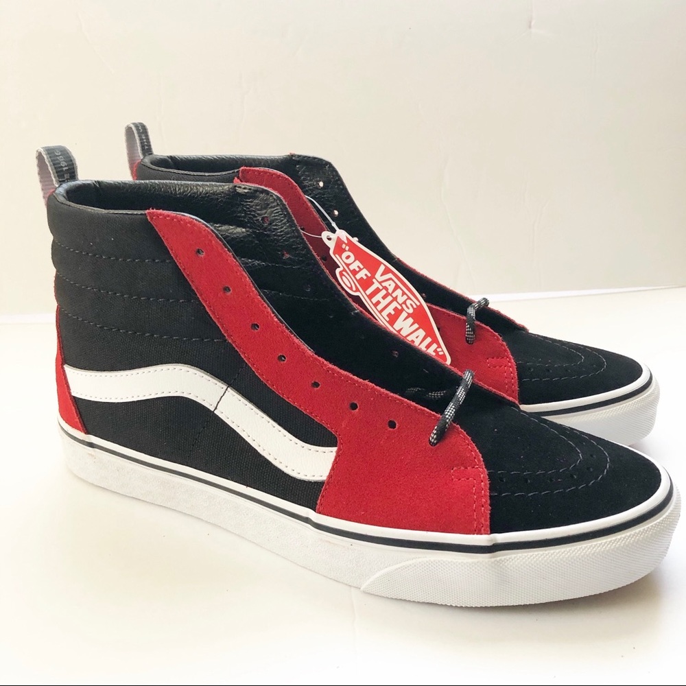 Vans Sk8-hi Black Red White size 9.5 men’s